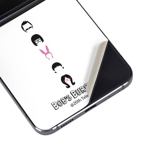 Bobs Burgers Silhouette Galaxy Z Flip5 5G Skin